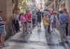 Image of a group of senior tourists on escorted tours in El Born, Barcelona