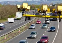 Image of average speed cameras - one of the major types of speed cameras in operation in the UK