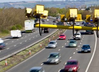 Image of average speed cameras - one of the major types of speed cameras in operation in the UK