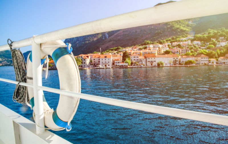 Cruise bargain – Stunning coastal view on one side of the coastline and the Adriatic Sea.