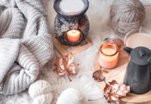 Cosy winter home: home accessories and candles