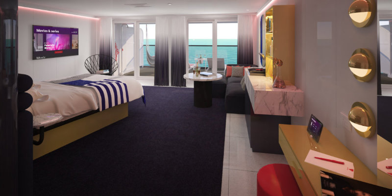 Rockstar cruise liner 2020 (Virgin Voyages/PA)