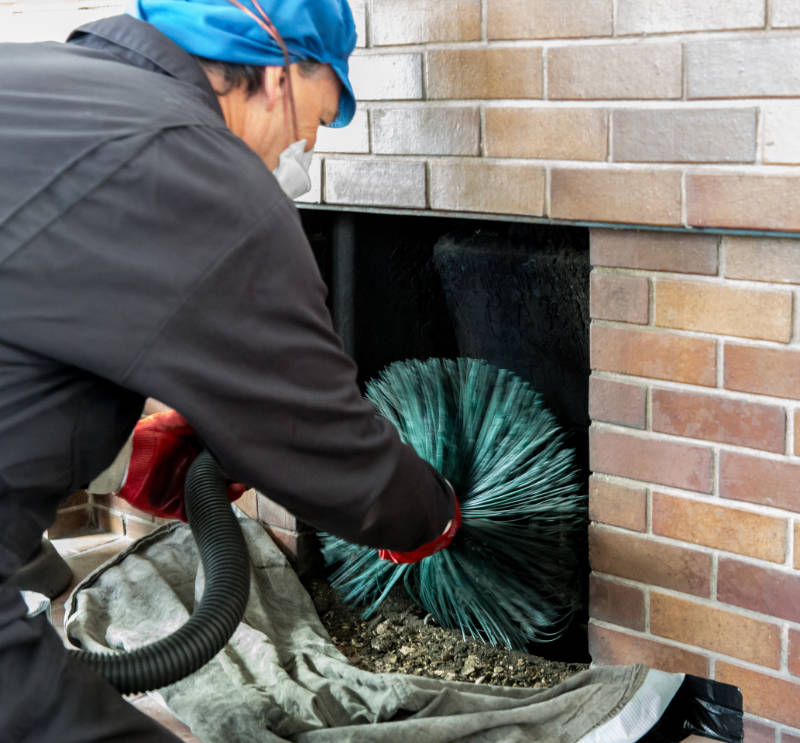 Sweep chimneys to reduce risk of air pollution at home.