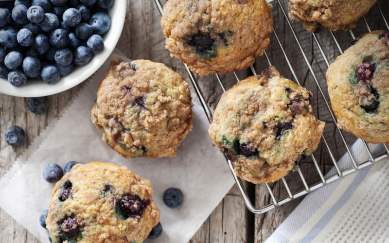 Blueberry muffins