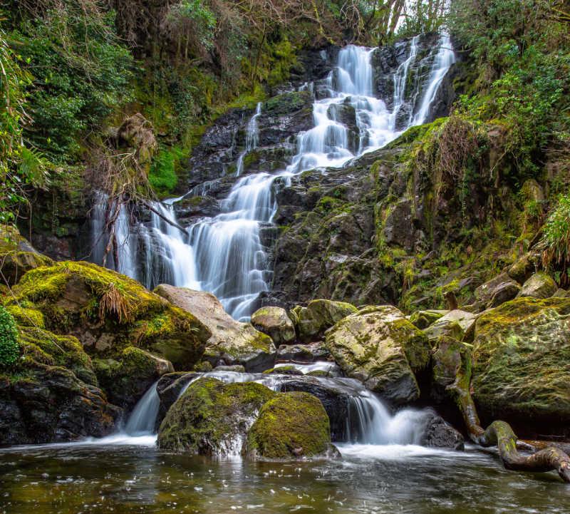 Famous waterfalls Torc waterfall in Kerry Ireland