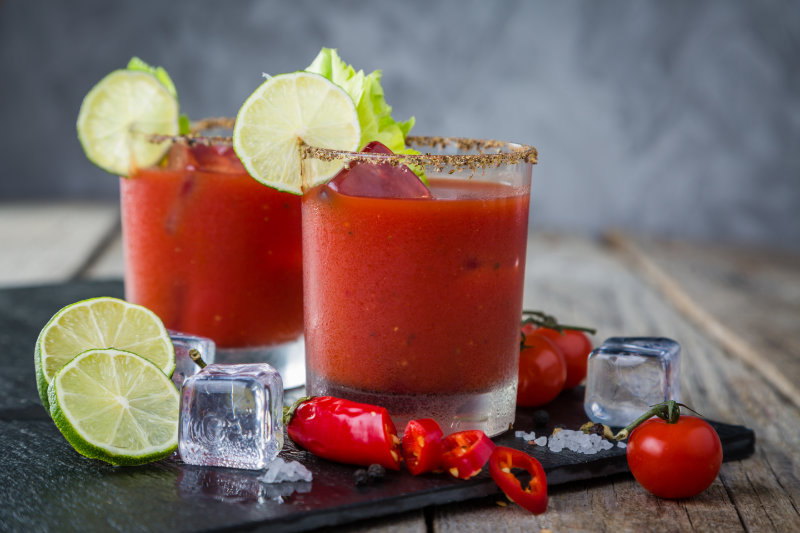 A classic Bloody Mary.