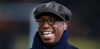 BT Sport Pundit Ian Wright during the FA Cup, fifth round replay match at the KC Stadium, Hull