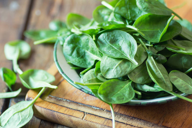Spinach is loaded with anti-inflammatory compounds.