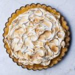 Lemon sherbet meringue pie