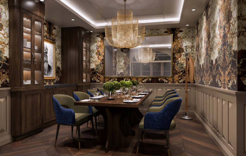 Private dining room at The Mayfair Townhouse (The Mayfair Townhouse/PA)