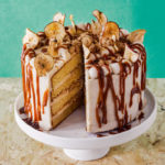 Toffee apple crumble cake