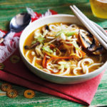 Udon noodle curry soup from The Veggie Chinese Takeaway Cookbook by Kwoklyn Wan