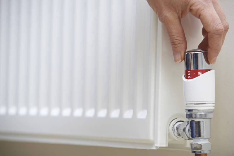 Refill your heating system and switch on your radiator.