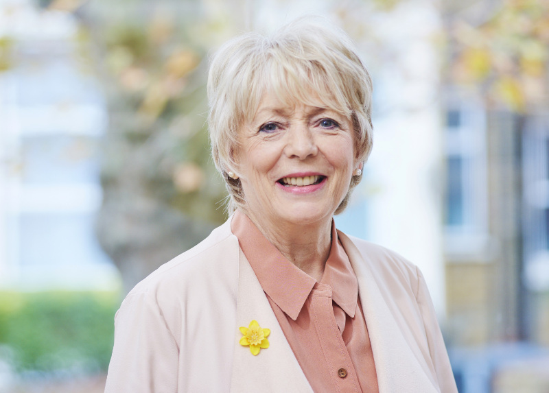 Alison Steadman is supporting Marie Curie’s Daffodil Appeal