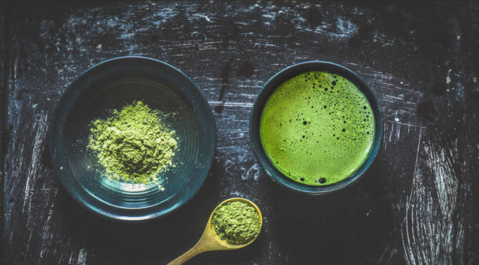 Matcha green tea powder