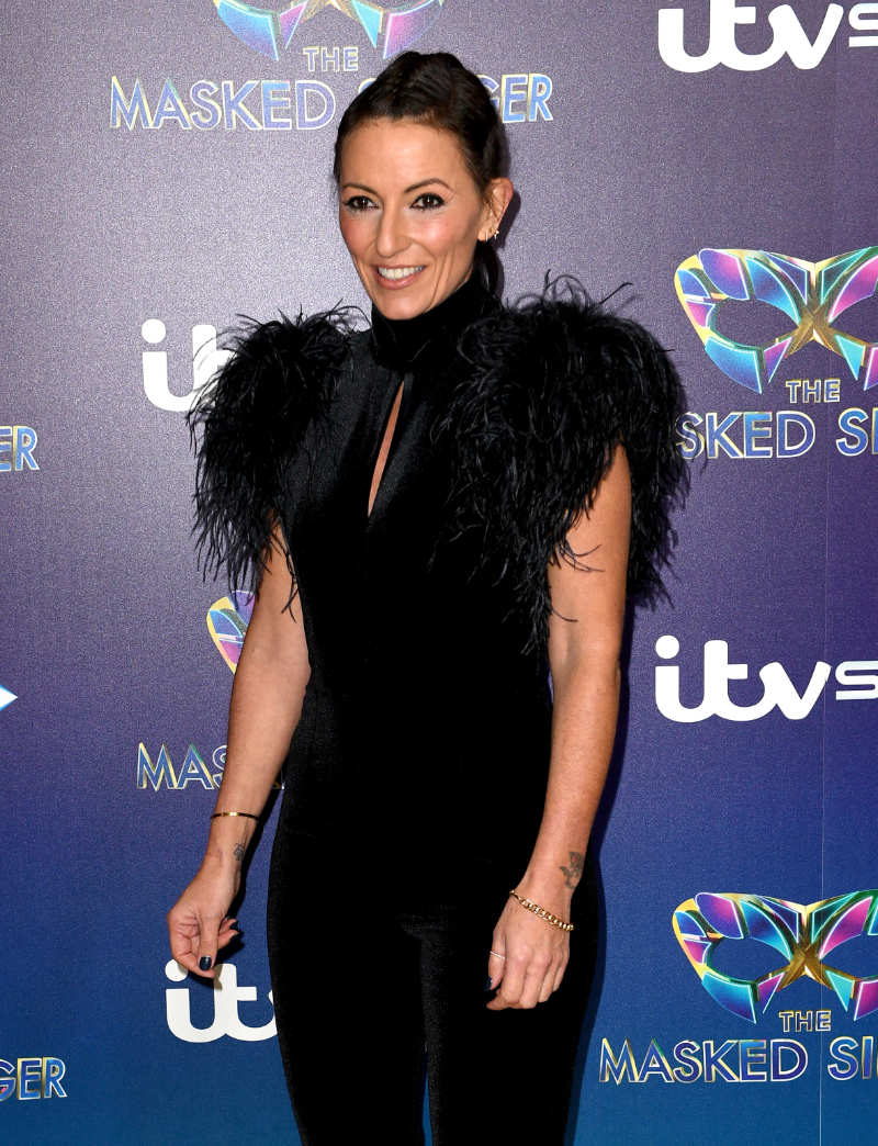 Davina McCall attending The Masked Singer press launch held at The Mayfair Hotel, London.  