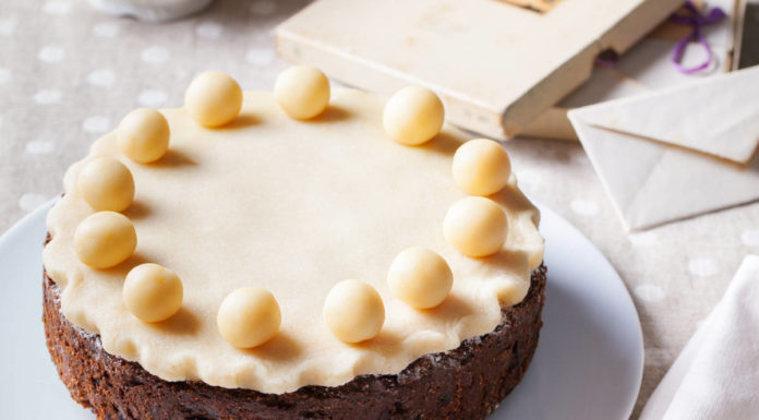 Traditional Easter simnel cake