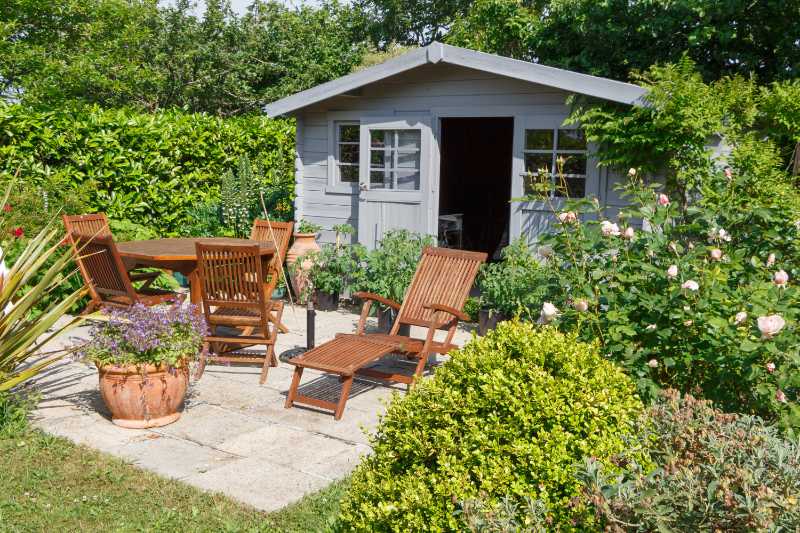Fixtures and fitting help bring garden shed ideas to life.