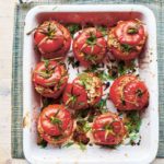 Pilaf stuffed tomatoes