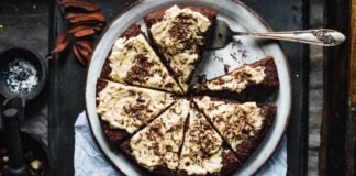 Flourless Chocolate, Almond and Chestnut Brownie Cake from Rebel Recipes by Niki Webster