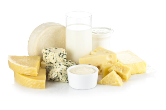 What foods have zinc in them - milk cheese