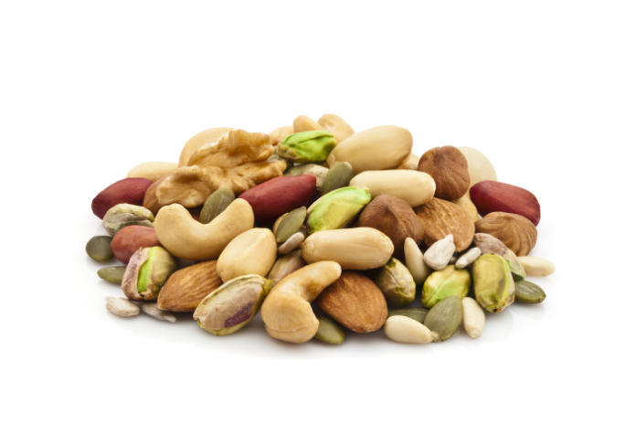 Try some nuts as a quick, easy snack to top up zinc levels.