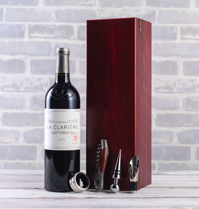 Father's Day alcohol gifts - Château La Clarière and Accessories Gift Set