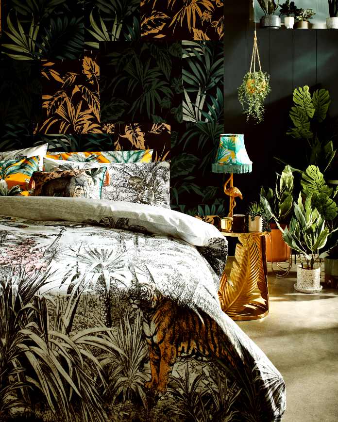 Tropical bed linen