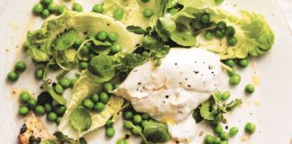 Pea and burrata salad (Kim Lightbody/PA)