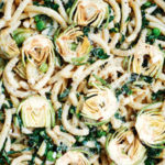 Pasta with artichokes, cavelo nero, parmesan (Peter Cassidy/PA)