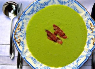 Pea and bacon soup (Mark Adderley/PA)