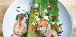Shrimp wedge salad
