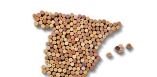 Map of Spain made out of wine corks (iStock/PA)