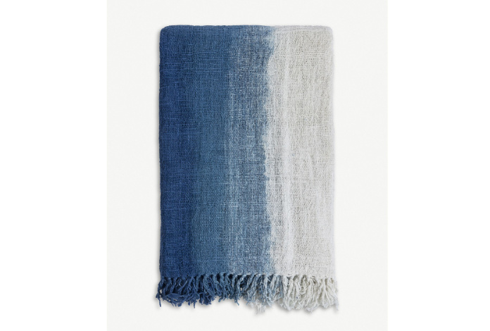 Original Home Gradient Tassel-Trimmed Recycled Cotton Throw