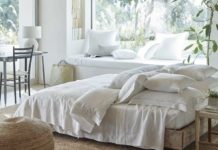 Santorini Bed Linen Collection, The White Company (The White Company/PA)
