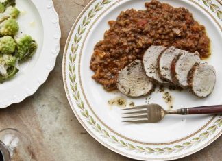 Pork tenderloin from Tuscany by Katie and Giancarlo Caldesi (Helen Cathcart/PA)
