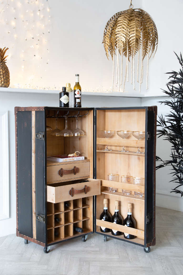 7 Ways To Work The Wow Factor In Your, Trunk Bar Cabinet Uk