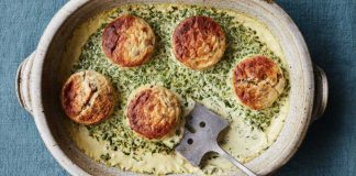 Undated Handout Photo of the mushroom souffle from Simple Comforts by Mary Berry (BBC Books, £26). See PA Feature FOOD Mary Berry. Picture credit should read: Laura Edwards/PA. WARNING: This picture must only be used to accompany PA Feature FOOD Mary Berry
