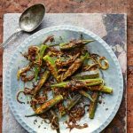 Spicy stuffed okra from Chetna's Healthy Indian by Chetna Makan (Nassima Rothacker/PA)