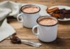 What to do with leftover chocolate – Hot chocolate on rustic wooden table
