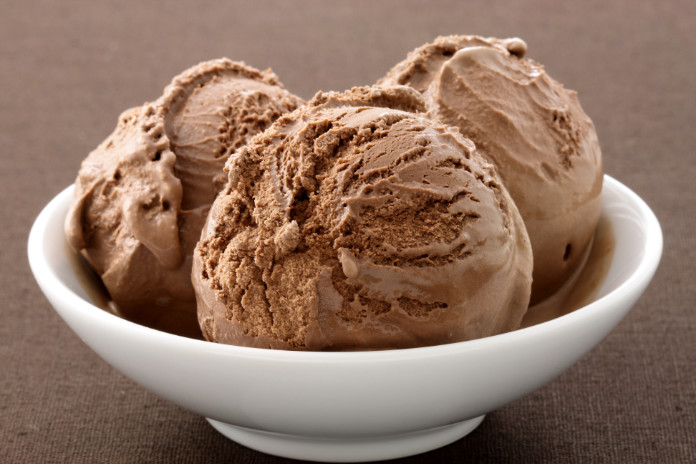 real gourmet chocolate ice cream, 