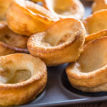 A tray full of home baked yorkshire puddings