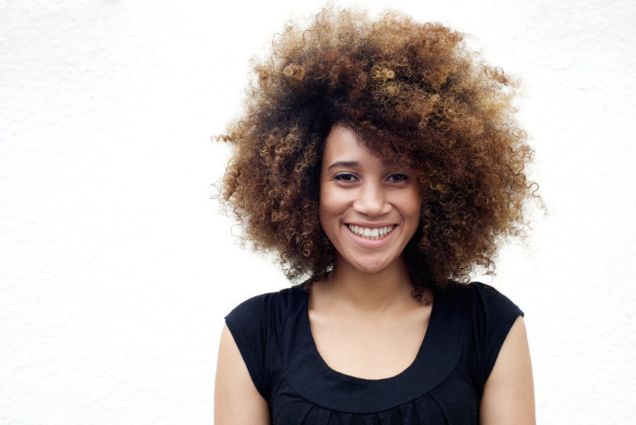 Young woman with Afro hair