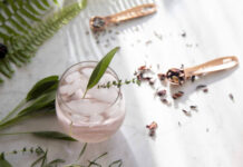 Flavoured pink gin with botanical herbs (iStock/PA)