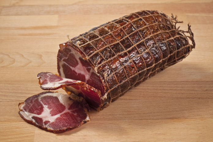 Traditional italian bacon  
