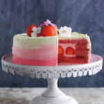 Strawberry chiffon cake