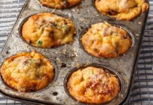 Muffin tin frittatas with shallots