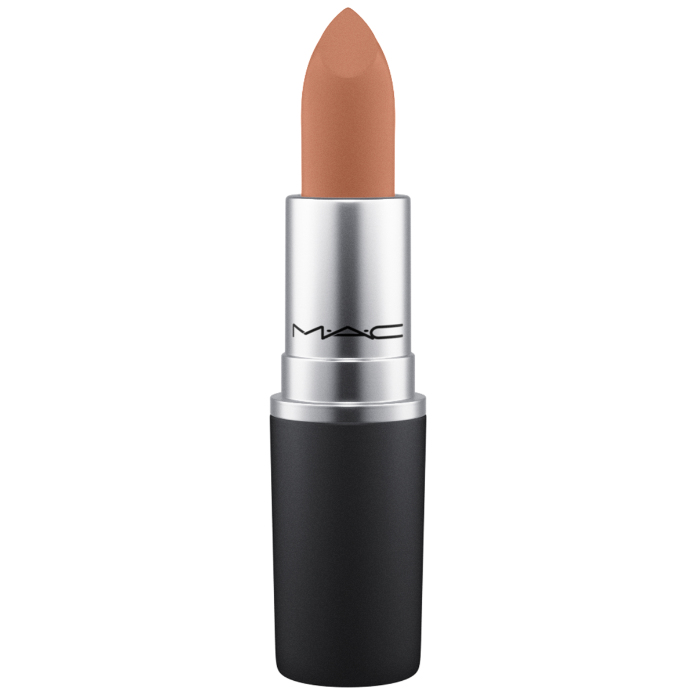 To help with natural makeup looks use MAC Powder Kiss Lipstick Impulsive