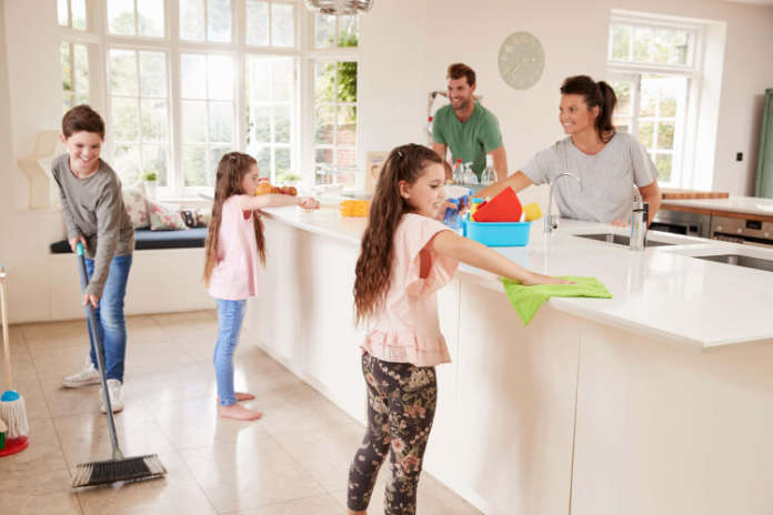 Get the family to help with housework