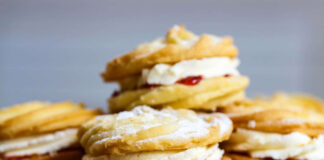 Traditional home-baked Viennese whirls